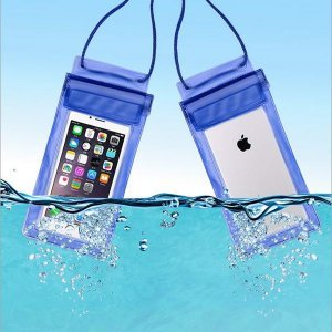 Універсальний водонепроникний блакитний чохол для смартфона