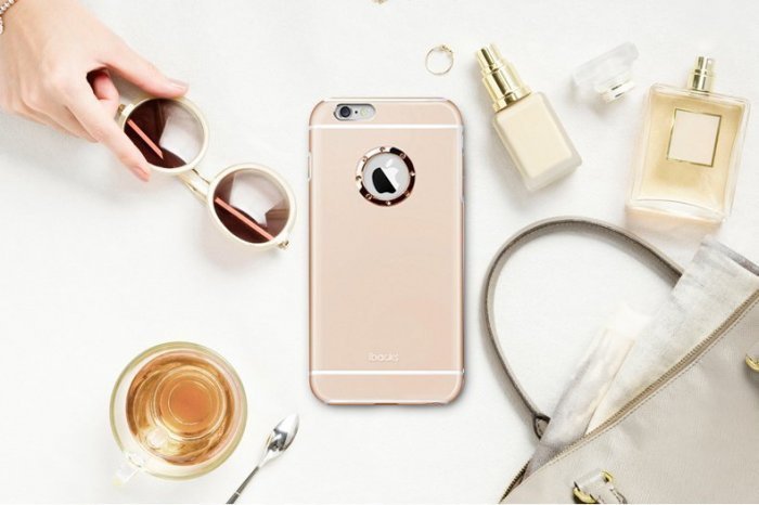 Чехол со стразами iBacks Armour Diamond Cartier золотой для iPhone 6/6S Чехол со стразами iBacks Armour Diamond Cartier золотой для iPhone 6/6S