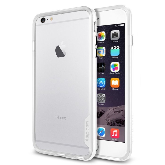 Чехол-бампер для iPhone 6 Plus/6S Plus - Spigen Case Neo Hybrid EX Series белый