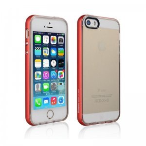 Чехол-накладка для Apple iPhone 5/5S - Baseus Fusion красный