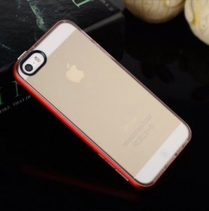 Чехол-накладка для Apple iPhone 5/5S - Baseus Fusion красный