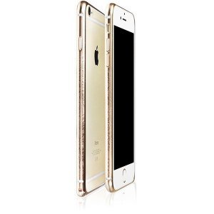 Чехол-бампер для Apple iPhone 6/6S - iBacks Arc-shaped Venezia золотистый