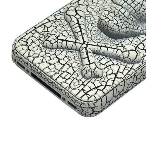 3D чехол Stylish 3D Skull белый для iPhone 4/4S 3D чехол Stylish 3D Skull белый для iPhone 4/4S