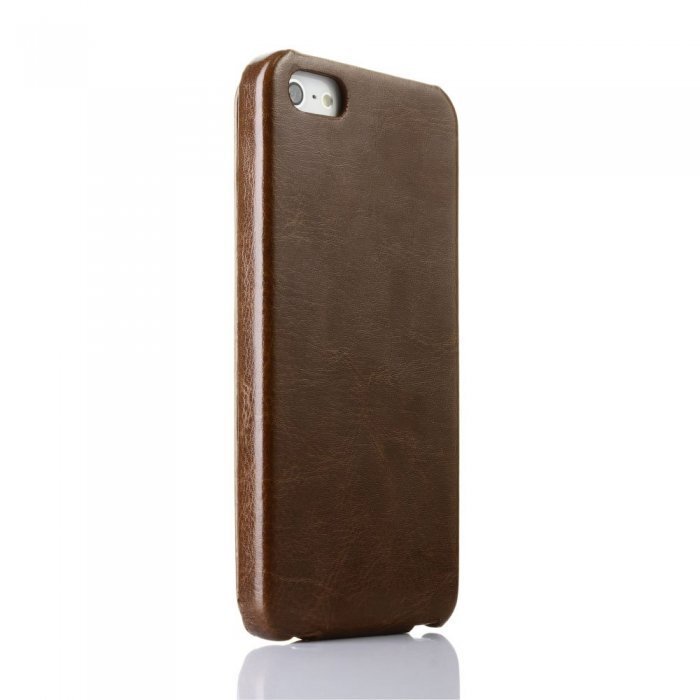 Флип чехол New Case Flip коричневый для iPhone 5/5S/SE Флип чехол New Case Flip коричневый для iPhone 5/5S/SE