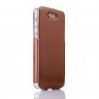 Кожаный флип чехол New Case Flip красный для iPhone 5/5S/SE