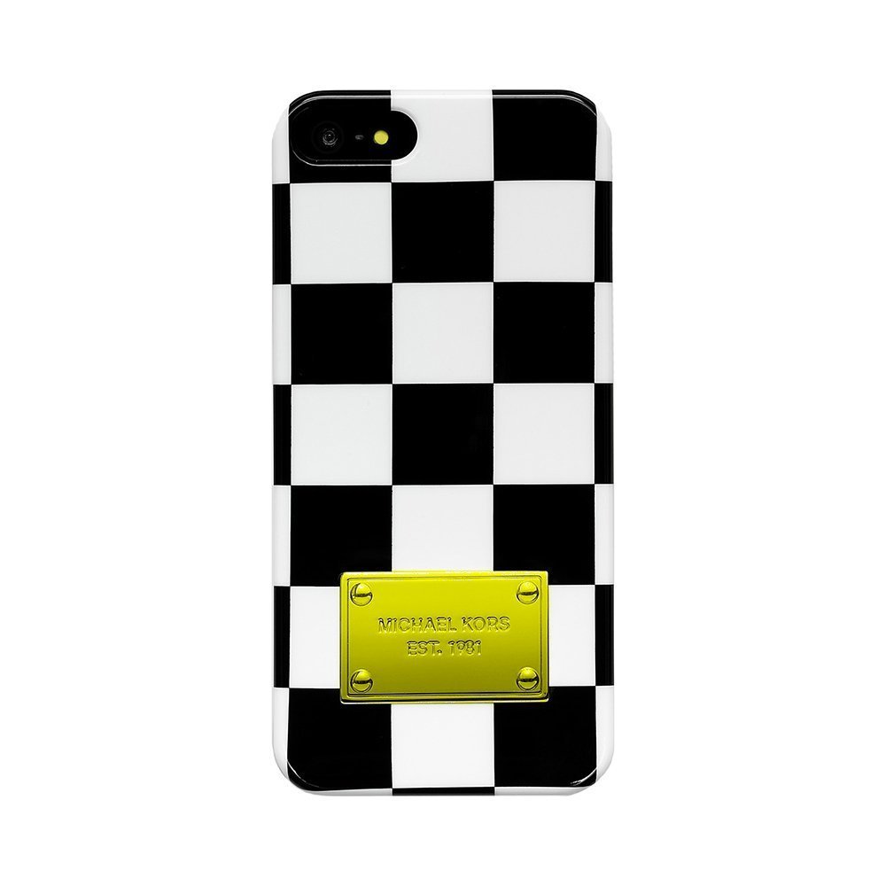 Чехол-накладка для Apple iPhone 5/5S - Michael Kors Design Squares черный + белый