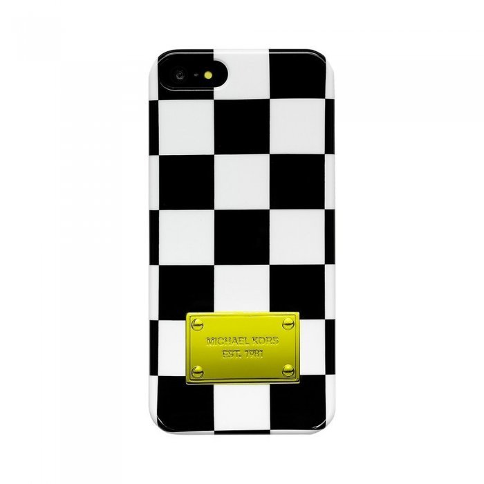 Чехол-накладка для Apple iPhone 5/5S - Michael Kors Design Squares черный + белый