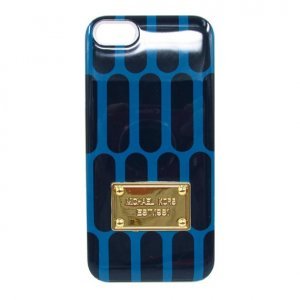 Чехол-накладка для Apple iPhone 5/5S - Michael Kors Design honeycomb синий + черный