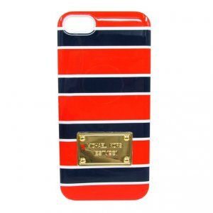 Чехол-накладка для Apple iPhone 5/5S - Michael Kors Design Lines красный + синий