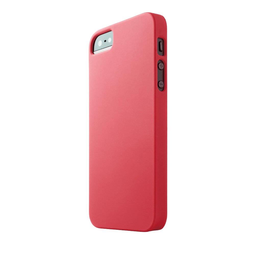 Пластиковый чехол New Case Matte красный для iPhone 5/5S/SE