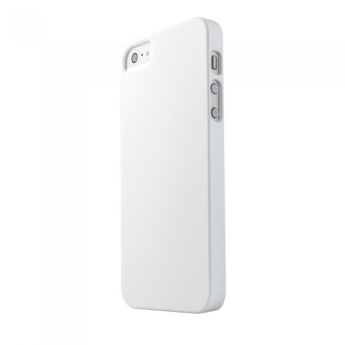 Пластиковый чехол New Case Matte белый для iPhone 5/5S/SE