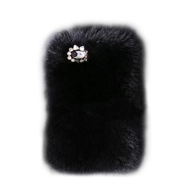 Чехол-накладка для Apple iPhone 5/5S - New Case Natural Fur черный
