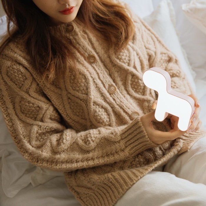 Ночник 3Life Dog розовый