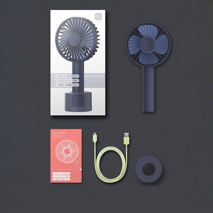 Портативный вентилятор 3Life N9 темно-синий