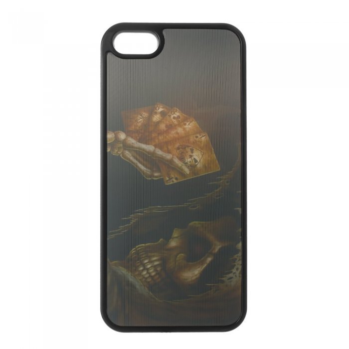 Чехол-накладка для Apple iPhone 5/5S - 3d Effect Death and Cards
