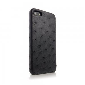Чехол из натуральной кожи страуса I-Idea Animal Skins черный для iPhone 5/5S/SE Чехол из натуральной кожи страуса I-Idea Animal Skins черный для iPhone 5/5S/SE
