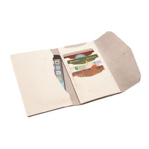 Чехол-кошелек Dublon Leatherworks iWallet Pro белый для смартфона
