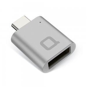 Переходник NoNDA с USB на USB-C серый