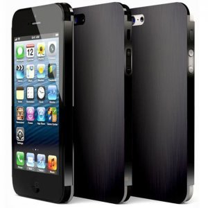 Металлический чехол NewCase Ultra Thin черный для iPhone 5/5S/SE