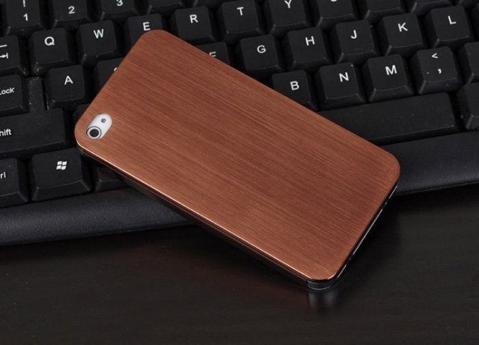 Металлический чехол NewCase Ultra Thin коричневый для iPhone 5/5S/SE Металлический чехол NewCase Ultra Thin коричневый для iPhone 5/5S/SE