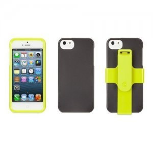 Чехол спорт и экстрим для Apple iPhone 5/5S - Griffin Armband Sports зеленый + черный