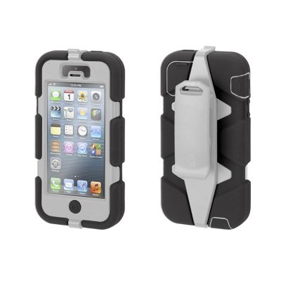Чехол с креплением на пояс Griffin Survivor черный + серый для iPhone 5/5S/SE