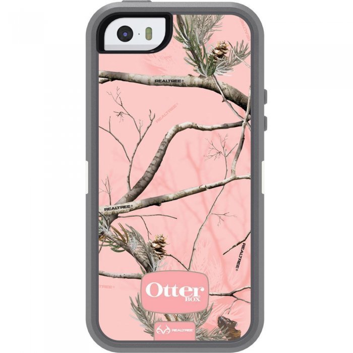 Защитный чехол OtterBox Defender RealTree розовый + серый для iPhone 5/5S/SE