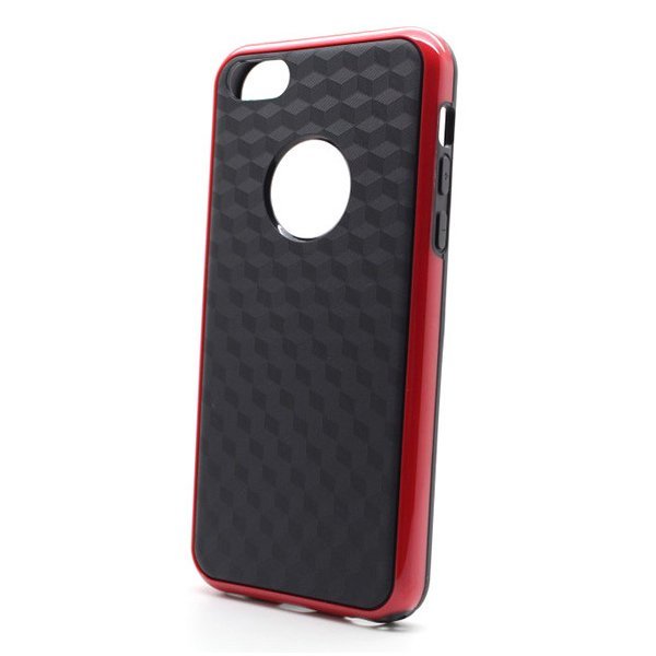 Силиконовый чехол NewCase Cube красный + черный для iPhone 5C