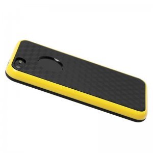 Силиконовый чехол New Case Cube желтый + черный для iPhone 5C