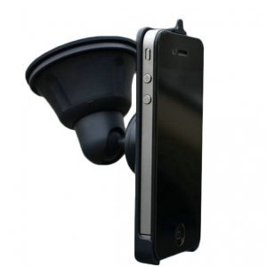 Автодержатель для Apple iPhone 4 / 4S - Windshield Stand Back Cover чорний