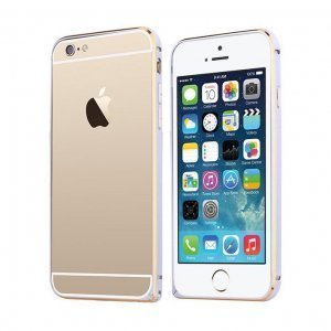 Металлический бампер TOTU Mellow Element золотой + серебристый для iPhone 6 Металлический бампер TOTU Mellow Element золотой + серебристый для iPhone 6