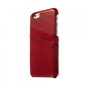 Кожаный чехол G-Source красный для iPhone 6/6S
