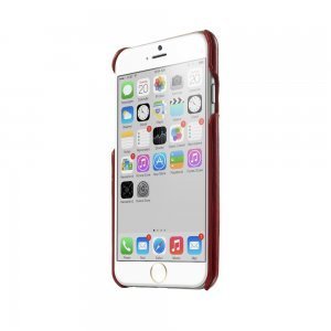 Кожаный чехол G-Source красный для iPhone 6/6S