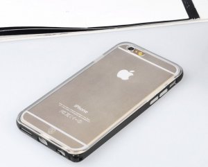 Силиконовый чехол Baseus Fusion черный для iPhone 6/6S