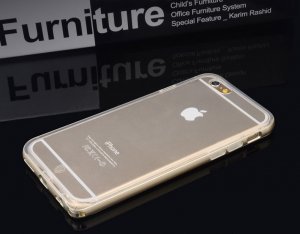 Силіконовий чохол Baseus Fusion золотий для iPhone 6/6S