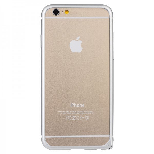 Металлический бампер Baseus Beauty arc серебристый для iPhone 6 Plus/6S Plus