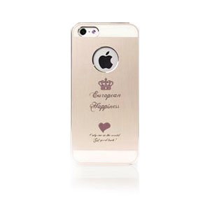Чехол-накладка для Apple iPhone 5/5S/SE - iBacks Cameo Crown золотистый