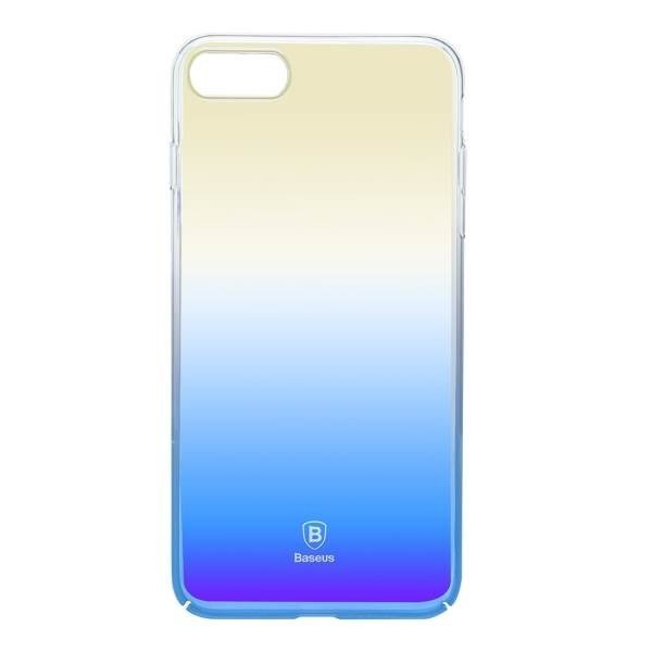Полупрозрачный чехол Baseus Glaze синий для iPhone 8/7 Полупрозрачный чехол Baseus Glaze синий для iPhone 8/7