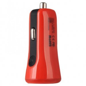 Автомобільний зарядний пристрій Baseus Tiny 2 USB червоний