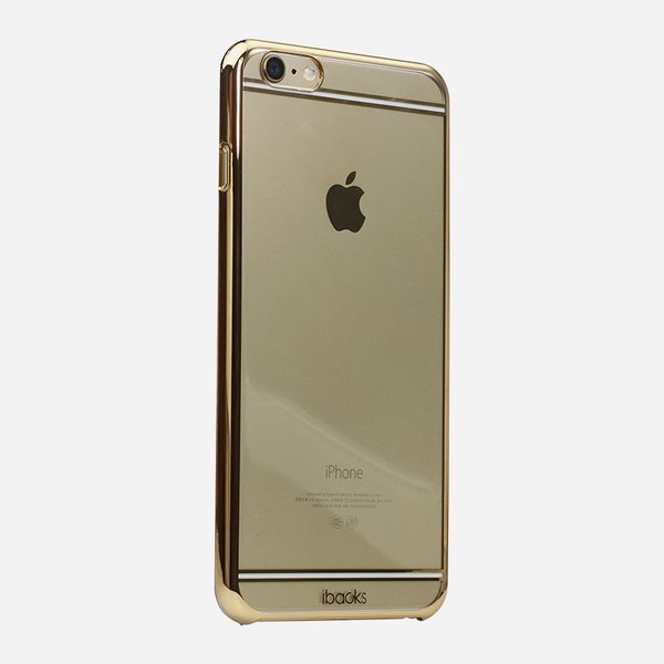 Чехол-накладка для Apple iPhone 6/6S - iBacks iFling Electroplating прозрачный + золотистый Чехол-накладка для Apple iPhone 6/6S - iBacks iFling Electroplating прозрачный + золотистый