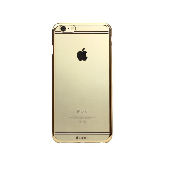 Чехол-накладка для Apple iPhone 6/6S - iBacks iFling Electroplating прозрачный + золотистый Чехол-накладка для Apple iPhone 6/6S - iBacks iFling Electroplating прозрачный + золотистый