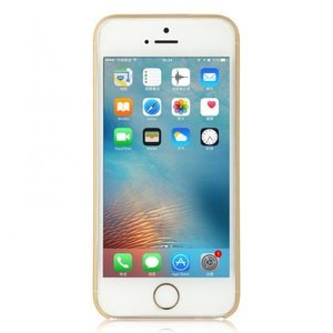 Напівпрозорий чохол Baseus Slim золотий для iPhone 5/5S/SE