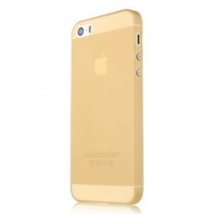 Полупрозорій чохол Baseus Slim золотий для iPhone 5 / 5S / SE