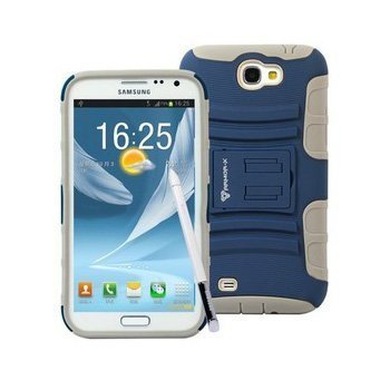 Чехол спорт и экстрим для Samsung Galaxy Note II - Armor-X Action Shell синий + серый
