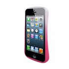 Чохол-бампер для Apple iPhone 5 / 5S - Cleave 5 A6061 рожевий + білий