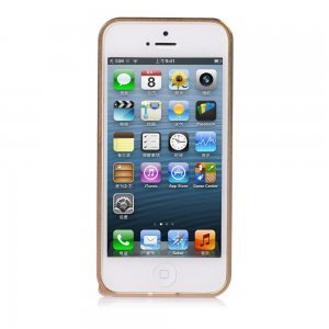 Бампер Cross Metal SP-5 золотой для iPhone 5/5S/SE