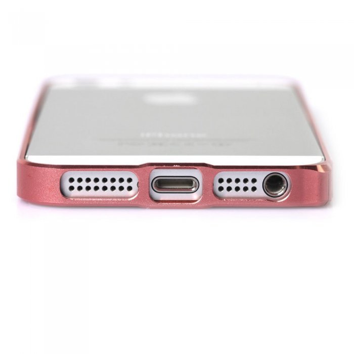 Металлический бампер Cross Metal SP-5 розовый для iPhone 5/5S/SE Металлический бампер Cross Metal SP-5 розовый для iPhone 5/5S/SE