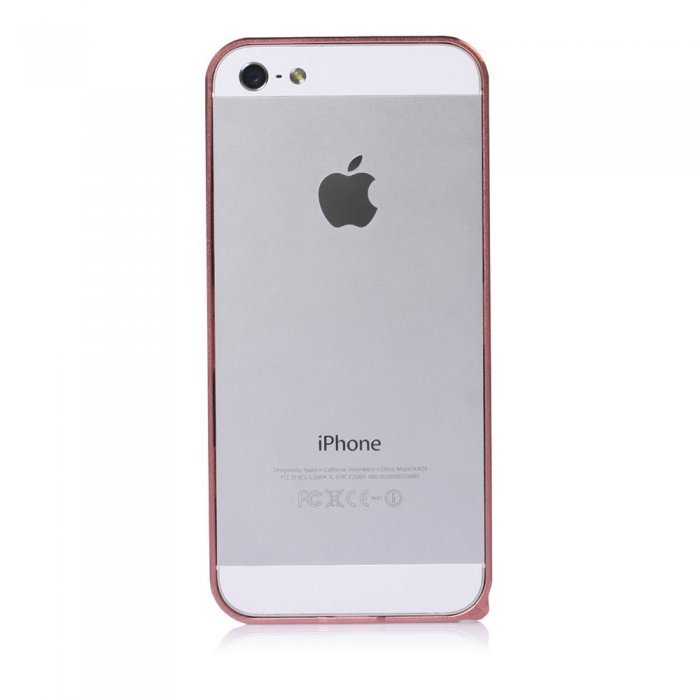 Металлический бампер Cross Metal SP-5 розовый для iPhone 5/5S/SE Металлический бампер Cross Metal SP-5 розовый для iPhone 5/5S/SE