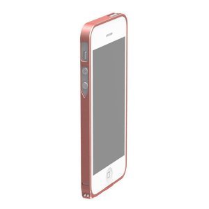 Металлический бампер Cross Metal SP-5 розовый для iPhone 5/5S/SE