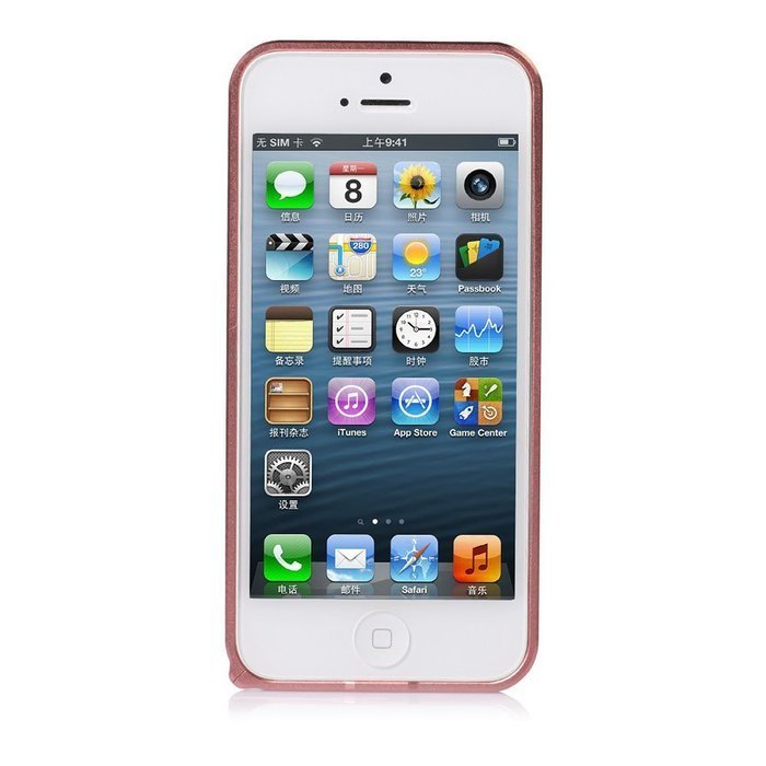 Металлический бампер Cross Metal SP-5 розовый для iPhone 5/5S/SE Металлический бампер Cross Metal SP-5 розовый для iPhone 5/5S/SE